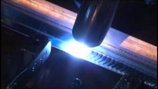 Panasonic Tawers    Aluminium welding close up with Spiral Weave