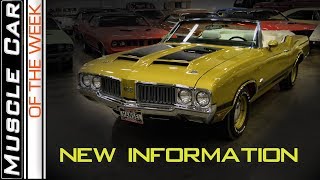 1970 Olds 442 W-30 4-Speed Convertible Revisit : Muscle Car Of The Week Video Episode 303