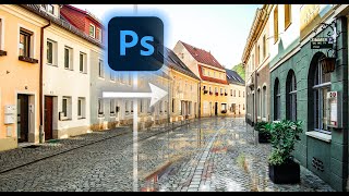 How to Create Realistic Puddles in Photoshop Speed Art