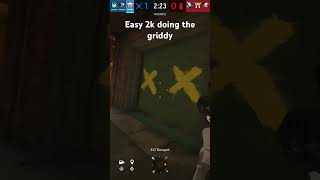 Griddy 2k #rainbowsixsiege #ranked #shorts