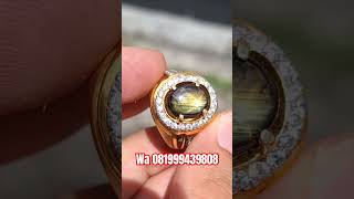 Bangsing kresnadana dimensi 11,5x9x5mm ring perak / sapphire star / gemstone / batu permata / ruby