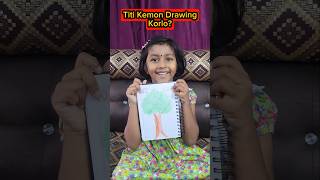 Titi🔥Drawing🖍Kemon Korlo?😱😱 #shorts #funnyvideo #drawing #trishikarimpa