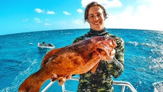 5 DAYS AT SEA Spearfishing Coral Trout - Catch n Cook!