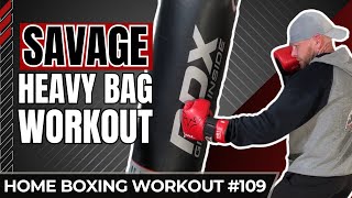 The Ultimate Savage Punching Bag Boxing Workouts for stamina | No talking