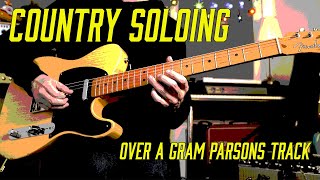 Melodic country soloing over a Gram Parsons tune