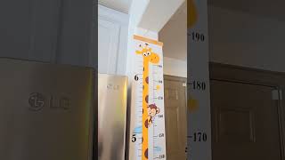 Cute Giraffe Baby Growth Height Chart