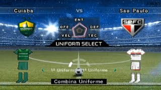 CAMPEONATO BRASILEIRO SÉRIE A - RODADA #34 CUIABÁ X SÃO PAULO - BOMBA PATCH 2024 gameplay PS2.