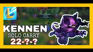 AM THE ENTIRE TEAM - SOLO CARRY KENNEN #3 | Wild Rift: League of Legends