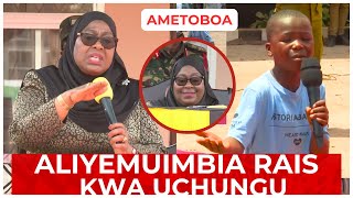 MTOTO ALIYEMKOSHA RAIS SAMIA KWA WIMBO MZURI ATABIRIWA MAKUBWA