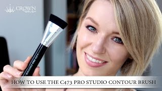 Crownbrush UK | How to use the C473  Pro Studio Contour Brush