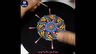 Learn 2D/3D Dot Painting | Art And Craft | DIY | Lifehacks | Home Decor Ideas#one4allcreation#Shorts