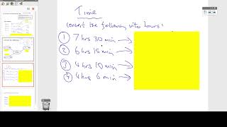 12.1) Metric conversions and Time