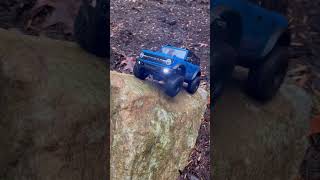 Traxxas trx4m crawls steep rock