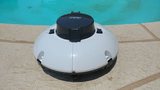 AIPER SMART ROBOT POOL CLEANER HJ1102 A BIT OF A DUD FOR SLOPED IN  GROUND POOLS