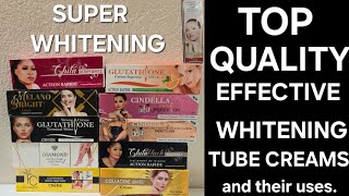 TOP QUALITY EFFECTIVE SUPER WHITENING TUBE CREAMS FOR PROMIXING.