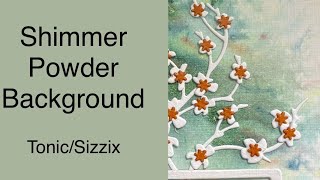 Shimmer Background #handmadecards #cardmaker #sizzix