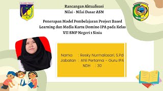 RESKY NURMALASARI, S.Pd - UJIAN RANCANGAN AKTUALISASI LATSAR CPNS ANGKT.98 KAB.PARIGI MOUTONG