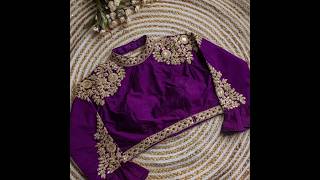 Cottonsilk zari embroidery designer readymade blouse