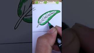 How to draw Leaf | Doodling Art #shorts #shortvideo #trending #viral #viralvideo #trendingshorts