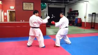 Shotokan Karate Kumite Sparring Technique: Leg Sweep Take Down for Karate / MMA