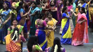 Part 3 Bathukamma at TPAD Dasara in Dr Pepper Star Center Arena, Dallas, TX 10/17/2015