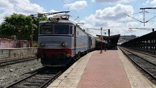 EA1 464 paraseste Gara Bucuresti Nord cu trenul IR 1539/1645 cu GM 1101 la roata