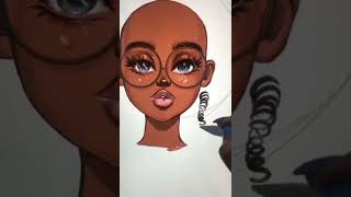 How to draw Curly hair Digital Illustration