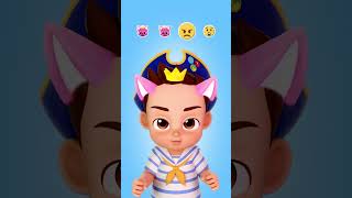 Pinkfong Ears on Brody! Learn Emotions 🥰 Try It on Tiktok #shorts #bebefinn