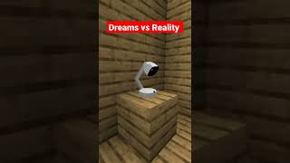 Minecraft: dreams vs reality #shorts #ytshorts #minecraft