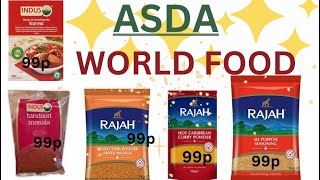 Asda World food|| cheap prices|| Asda food haul|#asda #trending #asianfood #rajah #indus #indianfood