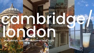 CAMBRIDGE UNI VLOG | bridgemas, dinners, open days at law firms