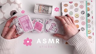 ASMR suomi | Bujoilu, uudet tarrat esittely| Bullet Journal Decoration with cute stickers asmr