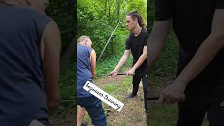 Beginner training #historicalfencing #sword #fencing #langesmesser #longswordfencing