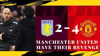 Manchester United vs Aston Villa (4-2) | Carabao Cup All Goals & Highlights | English Commentary