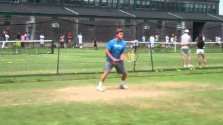 Harrison Practicing at ATP Newport