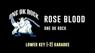 ROSE BLOOD [Key -2] - ONE OK ROCK | カラオケ | ワンオクロック | Karaoke Instrumental with Lyrics