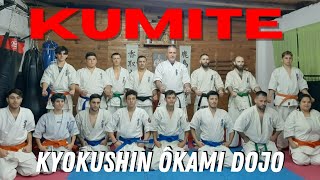 Kumite en Kyokushin  Ôkami Dojo, dirigido por Shihan Luis Couyet