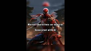 Marvel superheroes as Samurai 🗡️ || generated with Ai