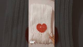 valentine's day crochet scarf|tutorial for beginners| #agragago #iu #lovewinsall