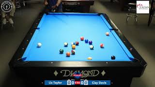 Liz Taylor vs Clay Davis - One Pocket Tournament - Loser Side Match - 8/3/24