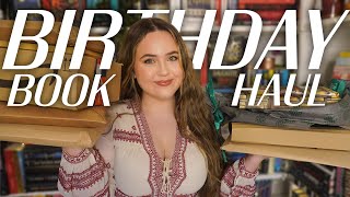 BIG birthday book haul and unboxing! 🎂🎈