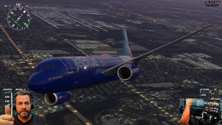 Fenix Simulations A320 from KMEM Memphis to KSTL flight time 46 min  (488) #msfs