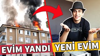 EVİMDE YANGIN ÇIKTI !! YENİ EV VLOG | Siyah Giyen Genç