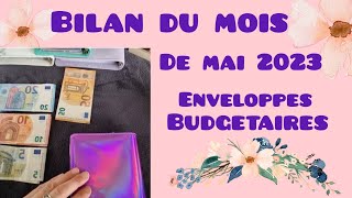 🤑Bilan de Mai 2023 - Combien d'économies ce mois avec les enveloppes Budget ? #budgetplanner #cash