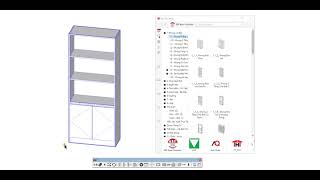 Thống kê chiều dài và tính toán giá thi công đèn LED cho tủ gỗ công nghiệp SketchUp CNC