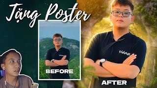 Làm poster tặng viewer thắng minigame bằng photoshop  | Huy Poster