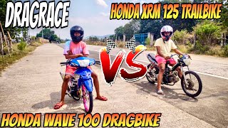 Honda Xrm 125 Trailbike vs Honda Wave 100 Dragbike | 300 Meters Dragrace