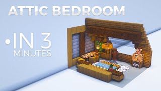 3 Minute Cozy Attic Bedroom Build Tutorial