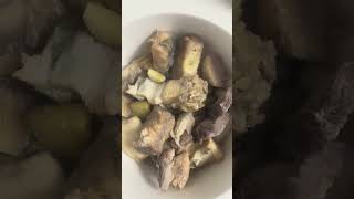 boiled fish and pork