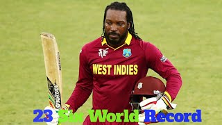 Number Of Sixes In An WORLD RECORD crise gayle Windies Finest